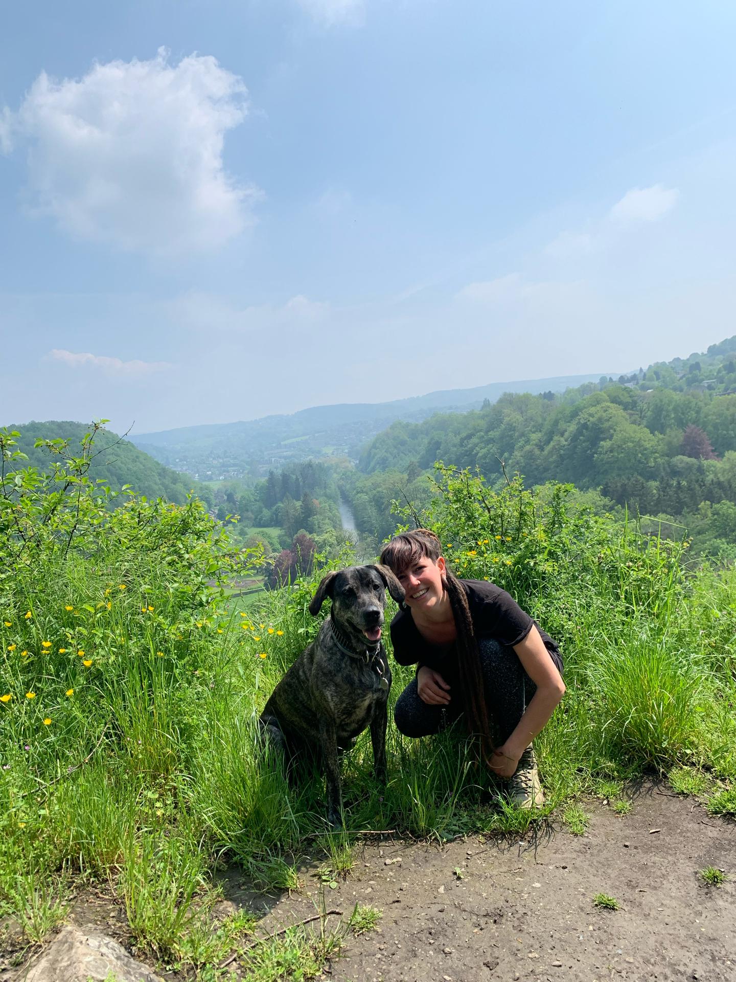 hond met baasje die ik heb geholpen